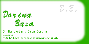 dorina basa business card